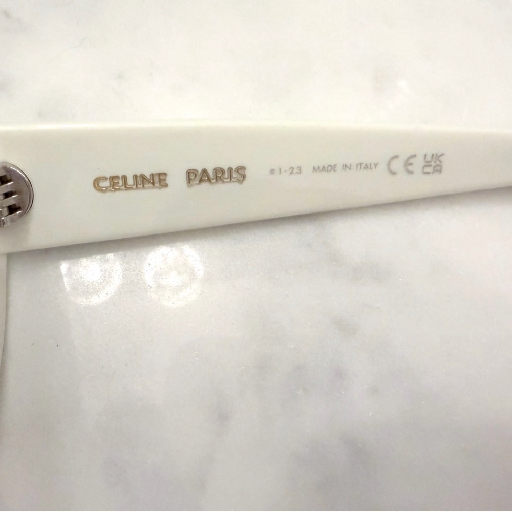 NIB Celine White Crystal Sunglasses - Picture 11 of 12